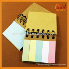 kraft cardboard cover sticky notes and memo pads set for wholesale